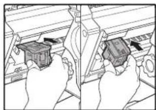 OLIVETTI d-Copia 2301 - Push in the staple box. - 1