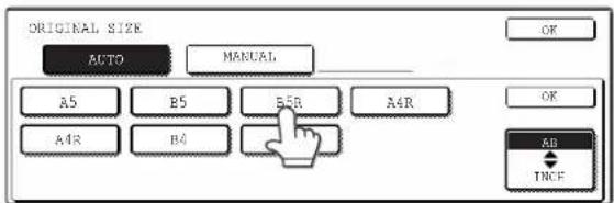 ORIGINAL SIZE AUTO MANUAL A5 B5 B5R A4R A4R B4 AB TNCF