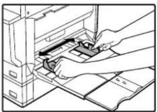 OLIVETTI d-Copia 2301 - Set the paper guides to the copy paper width. - 1