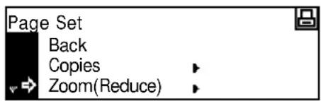 Page Set Back Copies Zoom(Reduce)