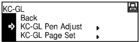 KC-GL Back KC-GL Pen Adjust KC-GL Page Set