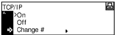TCP/IP On Off Change #