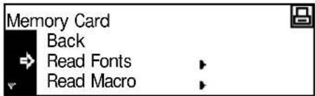 Memory Card Back Read Fonts Read Macro