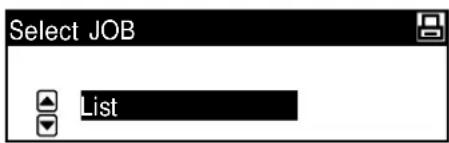 Select JOB List