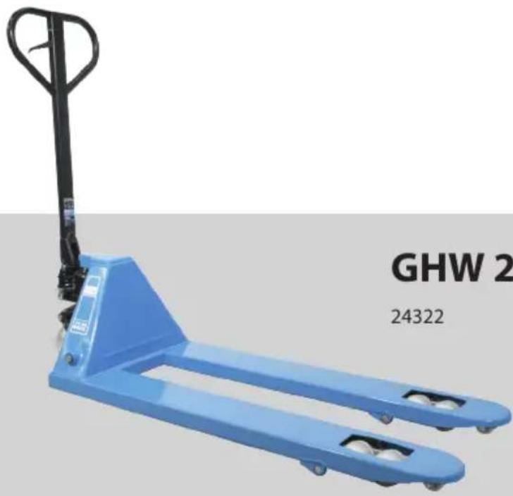 GUDE GHW 2000 BASIC - Originalbetriebsanleitung - Gabelhubwagen - 1