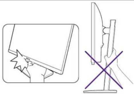 BENQ BL2785TC - Einstellen der Höhe des Monitors - 2