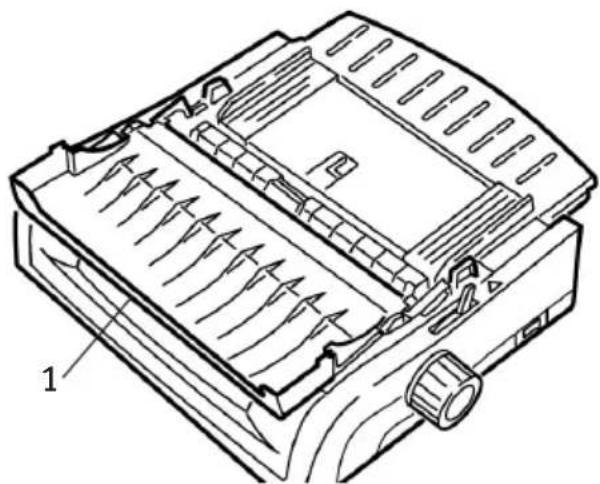 OKI ML5591eco - Einlegen von Papier in die rückwärtige Zufuhr von der Rückseite des Druckers aus - 2