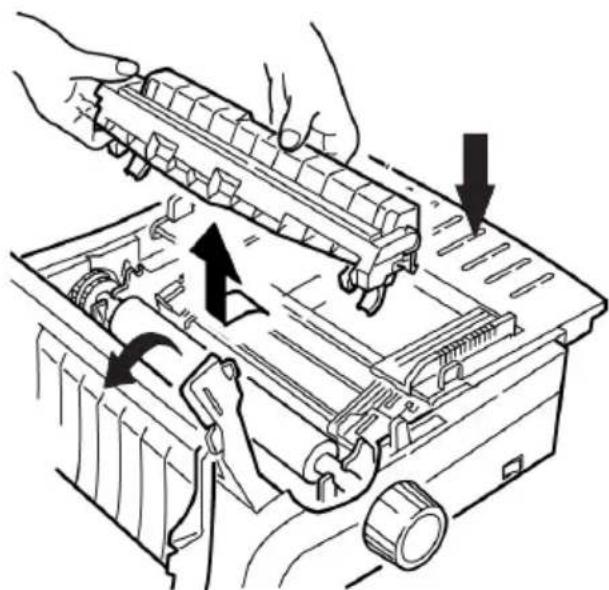 OKI ML5591eco - Der Drucker muss ausgeschaltet werden, bevor Sie die Abdeckung öffnen. - 4