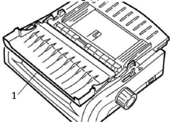 OKI ML5591eco - Einlegen von Papier in die rückwärtige Zufuhr von der Vorderseite des Druckers aus - 3