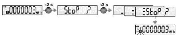 graph LR A["0000003.0W"] --> B["Stop ?"] B --> C["= : Stop ?"] C --> D["0000003.0W"]
