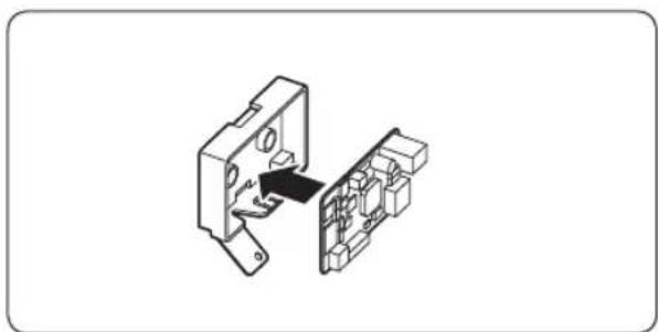 SAMSUNG MIM-E02EN - Diagram of connection between COMM KIT and outdoor unit - 1