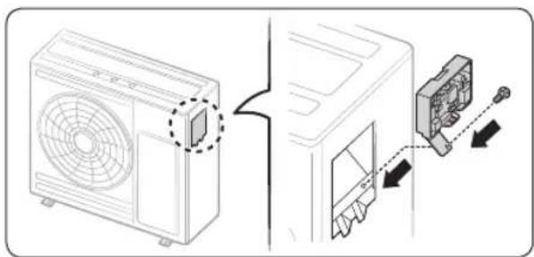 Diagram showing airflow or ventilation process of a fan with fan blade, including labeled components and directional arrows