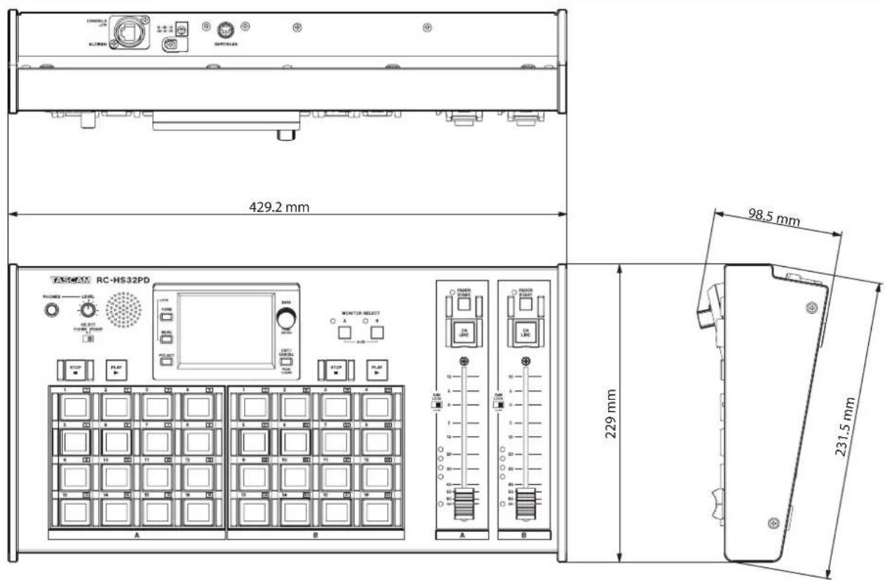 429.2 mm 98.5 mm 231.5 mm