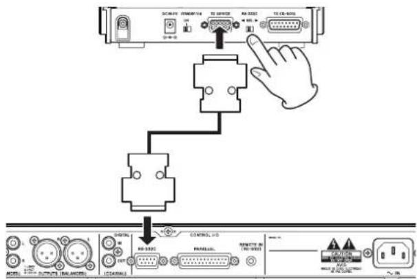 TASCAM RC-900 - Verbindung mit anderen Geräten herstellen - 1