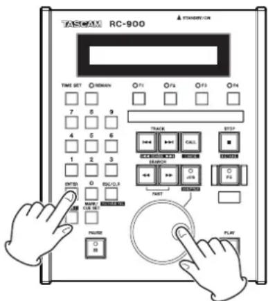 TASCAM RC-900 - Die Helligkeit der Lämpchen einstellen - 1