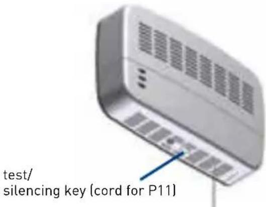 test/ silencing key (cord for P11)