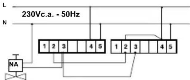230Vc.a. - 50Hz L N 1 2 3 4 5 1 2 3 4 5 NA