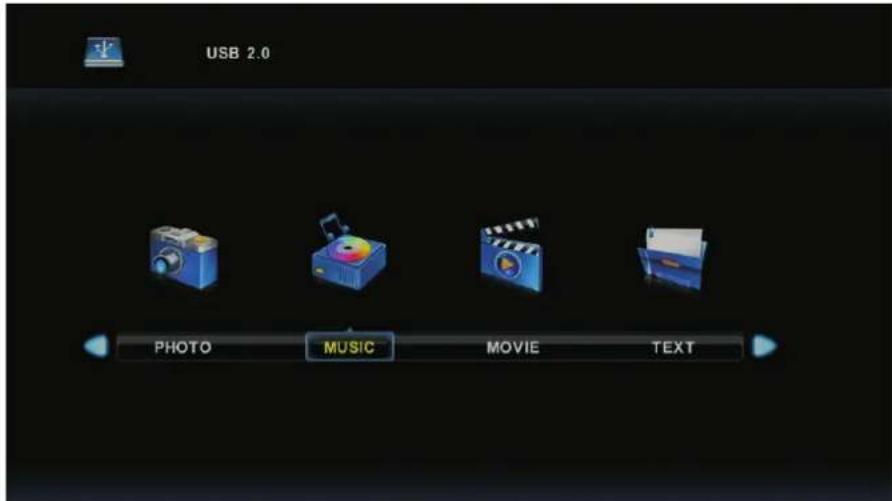 USB 2.0 PHOTO MUSIC MOVIE(TEXT