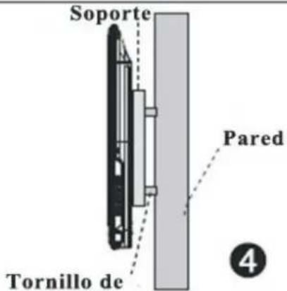 Soporte Pared Tornillo de 4