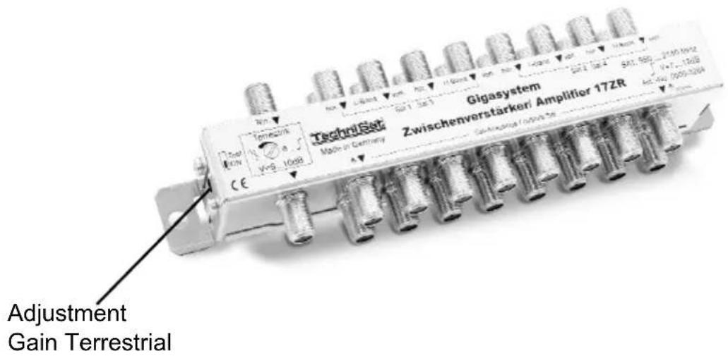 TechnikSet Gigasystem Zwischenverstärker/ Amplifier 17ZR Adjustment Gain Terrestrial