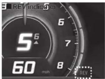REV Indicator 56 60 mph REV