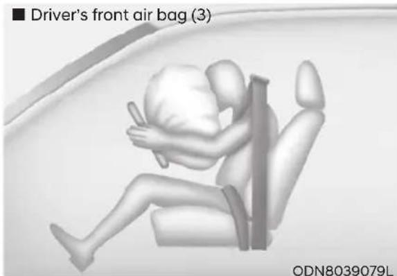 Driver's front air bag (3) ODN8039079L