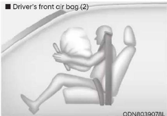 Driver's front air bag (2) ODN8039078L
