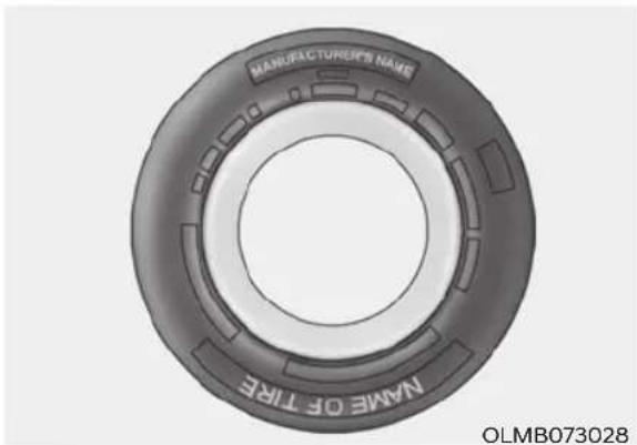 MANUFACTURER'S NAME NAME OF TIRE OLMB073028