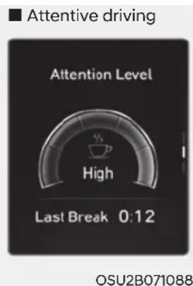 ■ Attentive driving Attention Level High Last Break 0:12 OSU2B071088
