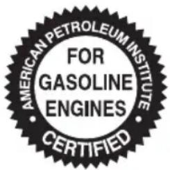 AMERICAN PETROLEUM INSTITUTE FOR GASOLINE ENGINES CERTIFIED