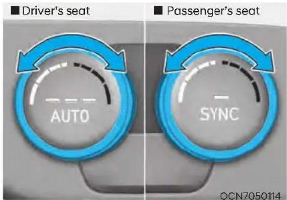 Driver's seat AUTO Sync Passenger's seat OCN7050114