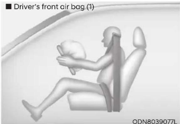 Driver's front air bag (1) ODN8039077L