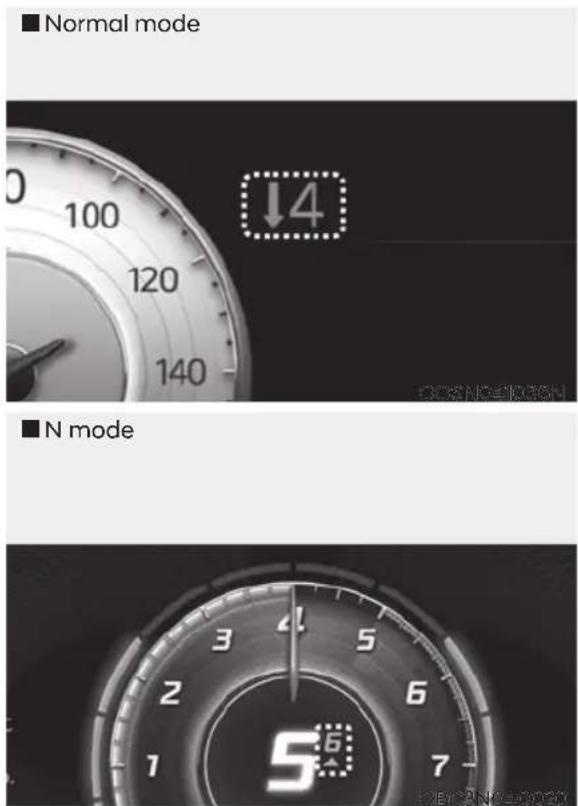 ■ Normal mode ↓4 ■ N mode 5:6 1 2 3 4 5 6 7 OPEN/NOVO