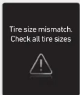 Tire size mismatch. Check all tire sizes