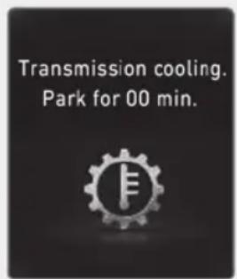 Transmission cooling. Park for 00 min.