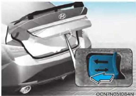 HYUNDAI Elantra N (2022) - Emergency Trunk Safety Release - 1