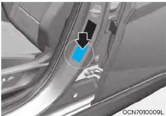 HYUNDAI Elantra N (2022) - TIRE SPECIFICATION AND PRESSURE LABEL - 1