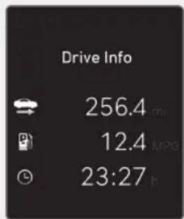 Drive Info 256.4 mi 12.4 MPG 23:27 h
