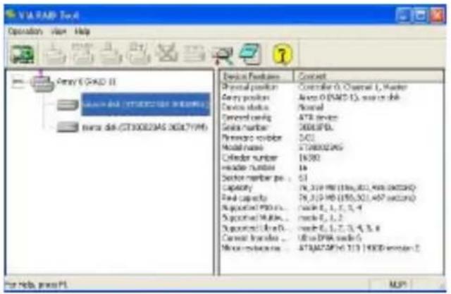 VIA RAB Tool Operation View Help Query 6 (AMD II) General Data (STOCKS108.000000) Name data (GT30002MA5.0007799) Device Features Control General position Command position Device status Current config Scale number Preventor number Model name Cylinder number Header number Sector member pos : 51 Capaci…