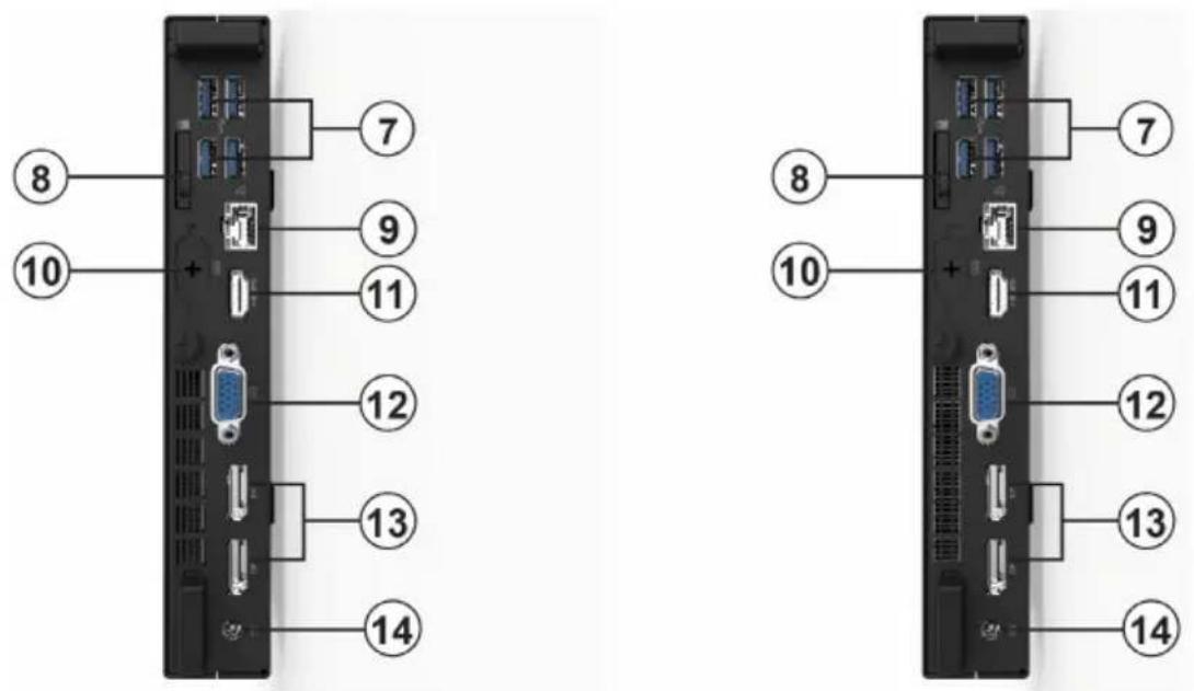ECS SF110 Q470 - Front and Rear I/O - 2