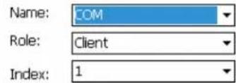 Name: COM Role: Client Index: 1