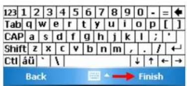 123 1 2 3 4 5 6 7 8 9 0 - = Tab q w e r t y u i o p [ ] CAP a s d f g h j k l ; ' Shift z x c v b n m , . / CtI äü ` \ ↓ ↑ ← → Back Finish