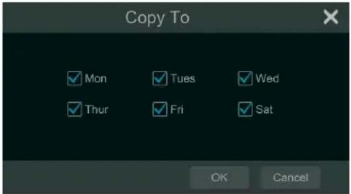 Copy To ✓ Mon ✓ Tues ✓ Wed ✓ Thur ✓ Fri ✓ Sat OK Cancel