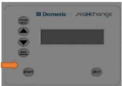 Dometic seakChange START STOP