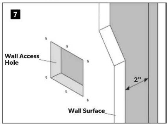 Wall Access Hole Wall Surface 2"