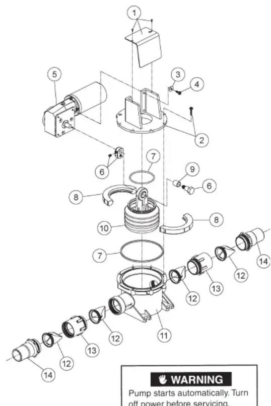 DOMETIC Pump SW24 - Wiring the pump: - 3