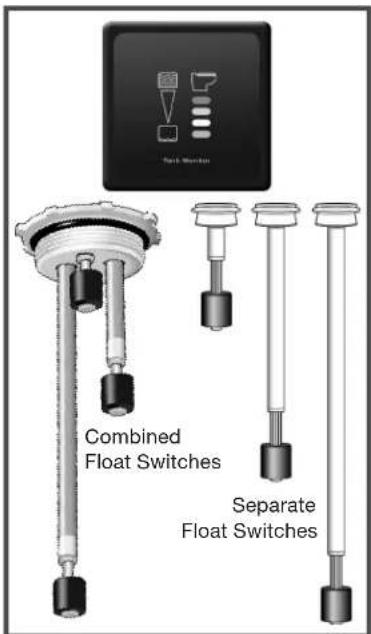 Main Switch Combined Float Switches Separate Float Switches