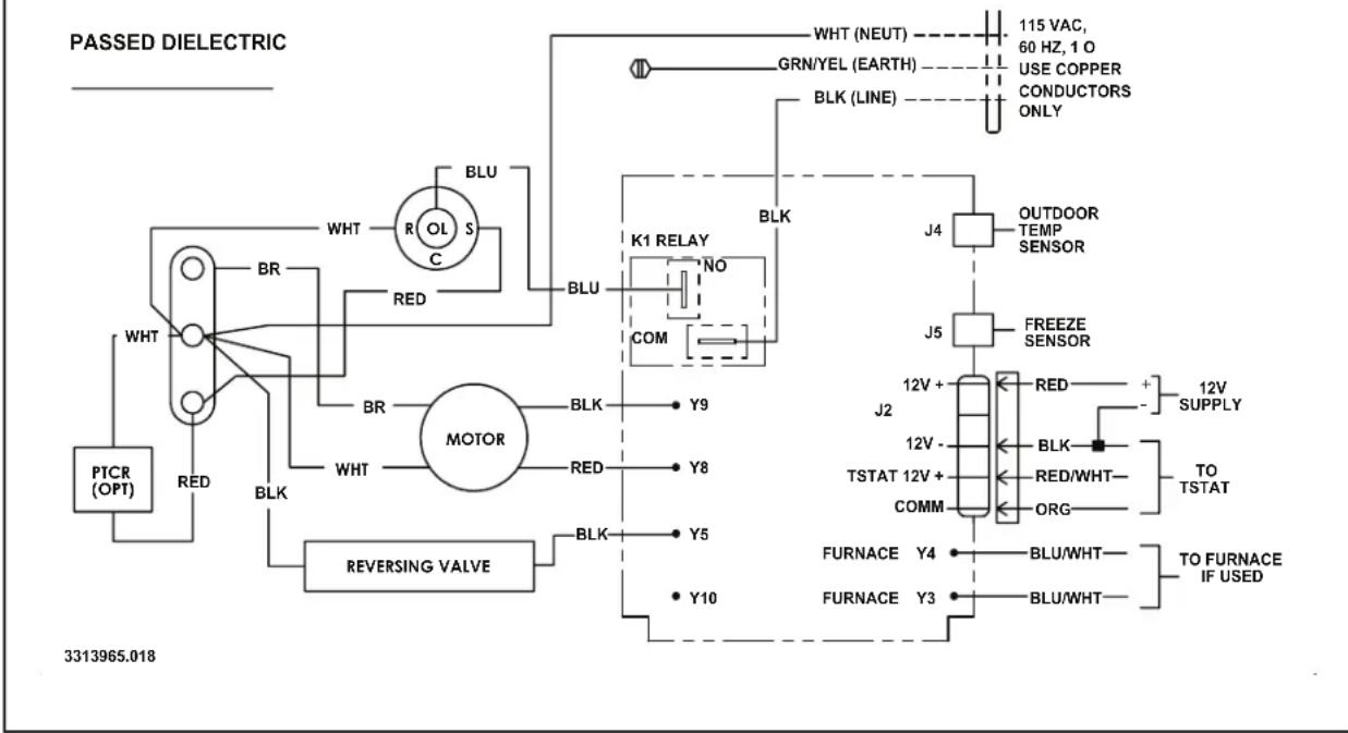 DOMETIC CoolCat - Unit Wiring Diagram - Earlier Version - 1
