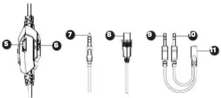 Connect IT CHP-4511-BK - Beschreibung der einzelnen Teile - 3