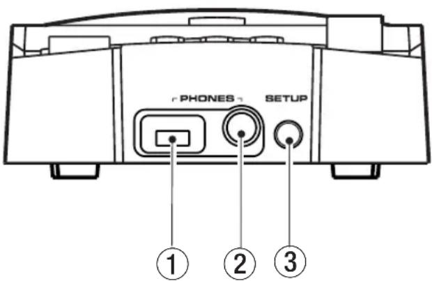 TASCAM CD-DJ1 - Bedienelemente auf der Vorderseite - 1
